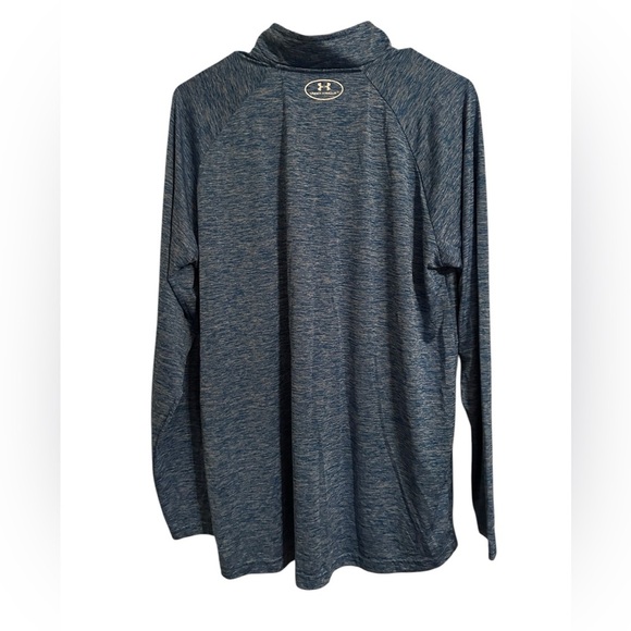 Under Armour Men's Blue HeatGear 1/4 Zip Pullover Sweatshirt XL - Picture 3 of 4